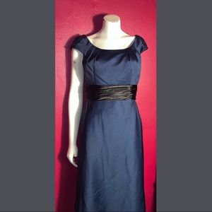 Blue sheath dress by Adam Douglass, size 10